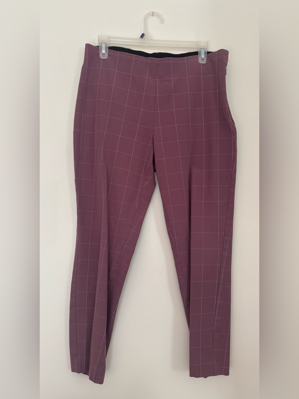 a new day Mauve Check Slim Ponte Pants
